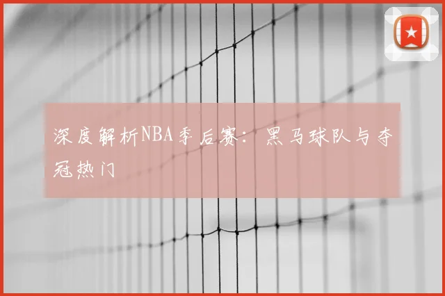 深度解析NBA季后赛:黑马球队与夺冠热门